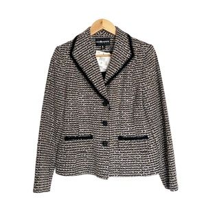 NEW Soft Sparkle Tweed Blazer Jacket by Sag Harbor Size 8